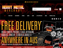 Tablet Screenshot of heavymetalmerchant.com